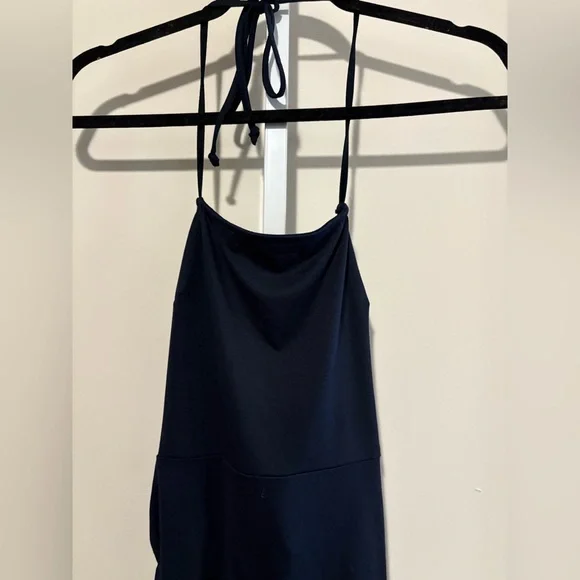 Anthropologie Black Halter Dress - Picture 6 of 8